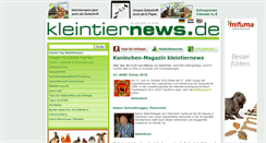 Desktop Screenshot of kleintiernews.de